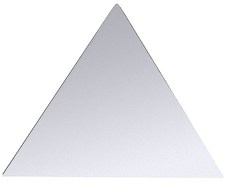 Systembankettplatte Dreieck