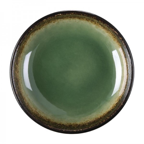 Olympia Nomi runde Dipschalen grün-schwarz 9,5cm 12 Stück