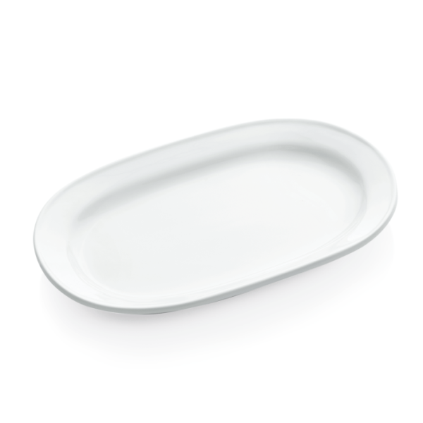 Porzellan-Platte, oval: 26x16,5 cm