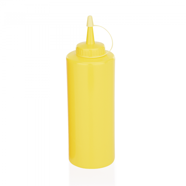 Quetschflasche, 0,45 ltr., gelb, Polyethylen