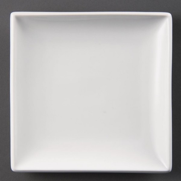 Olympia Whiteware quadratische Teller 18cm 12 Stück