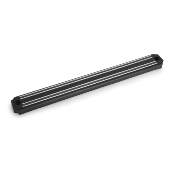 Magnet-Messerhalter aus schwarzem Kunststoff, 30 cm