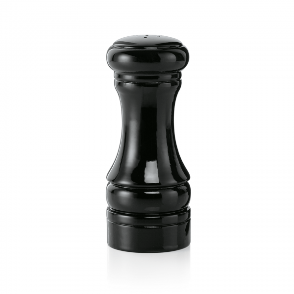 Salzstreuer, 13 cm, schwarz, Holz