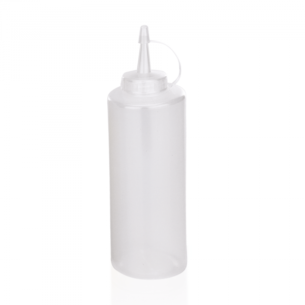 Quetschflasche, 0,45 ltr., transparent, Polyethylen