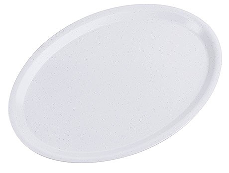 Tablett, oval 29 cm, lichtgrau