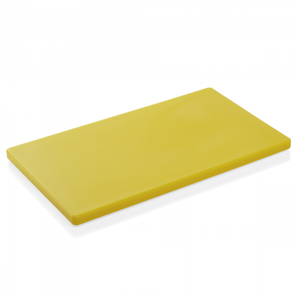 Schneidbrett HACCP, 50 x 30 x 2 cm, gelb, Polyethylen
