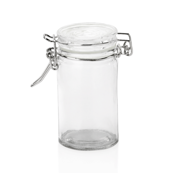 Petit-Bügelverschlussglas 0,10 ltr. / Ø 4,5 cm, rund