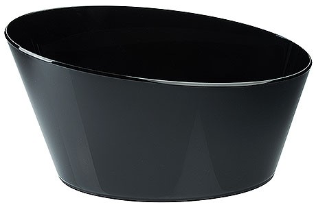 Sektkühler, oval schwarz 46 cm