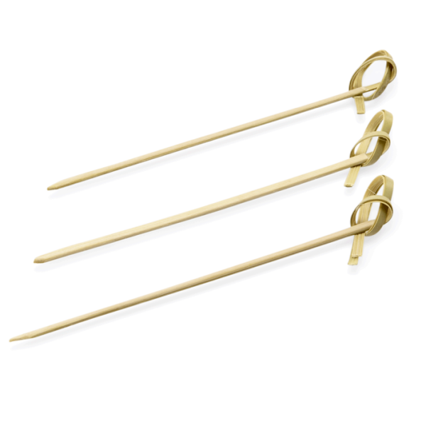 Bambus-Picker Set mit Knoten, 9x0,3 cm, Beutel á 100 Stück