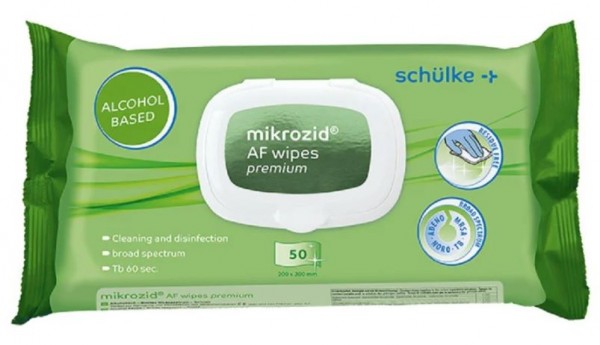 Schülke mikrozid® AF wipes premium Softpack (50 Tücher)