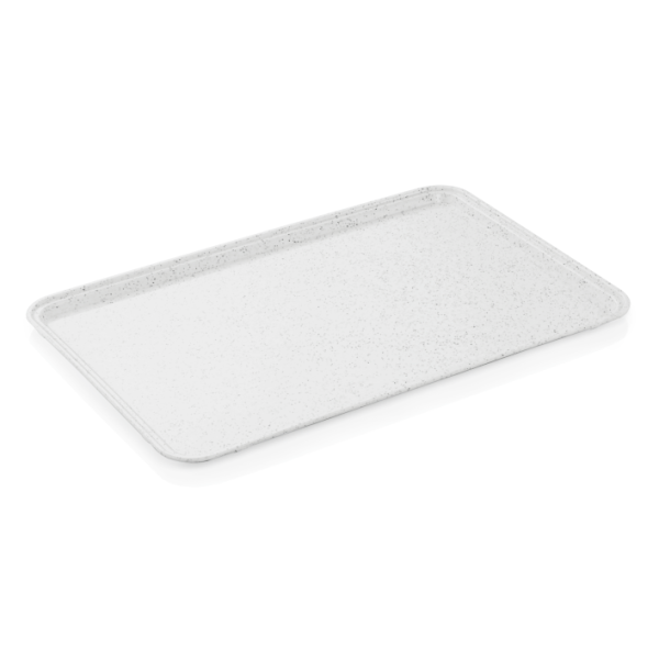 Polyester-Euronorm Tablett, 53x37 cm - hellgrau mit Punkten - Serie 9710