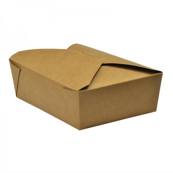 Vegware No.5 Kompostierbare Speisenbox aus Pappe 1L 150 Stück