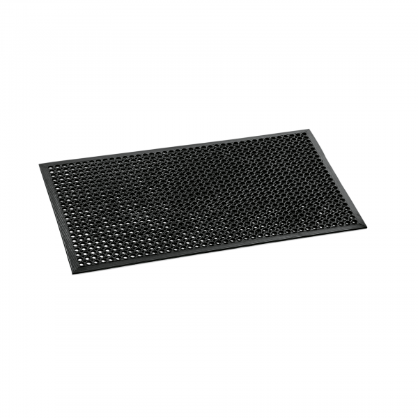 Fußbodenmatte, 152,5 x 91,5 x 1,2 cm, schwarz, Gummi