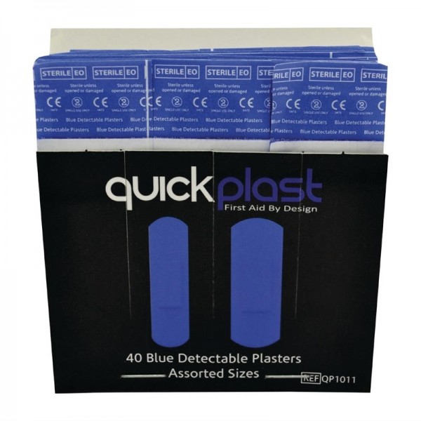 Quickplast blaue Pflaster 40 Stück